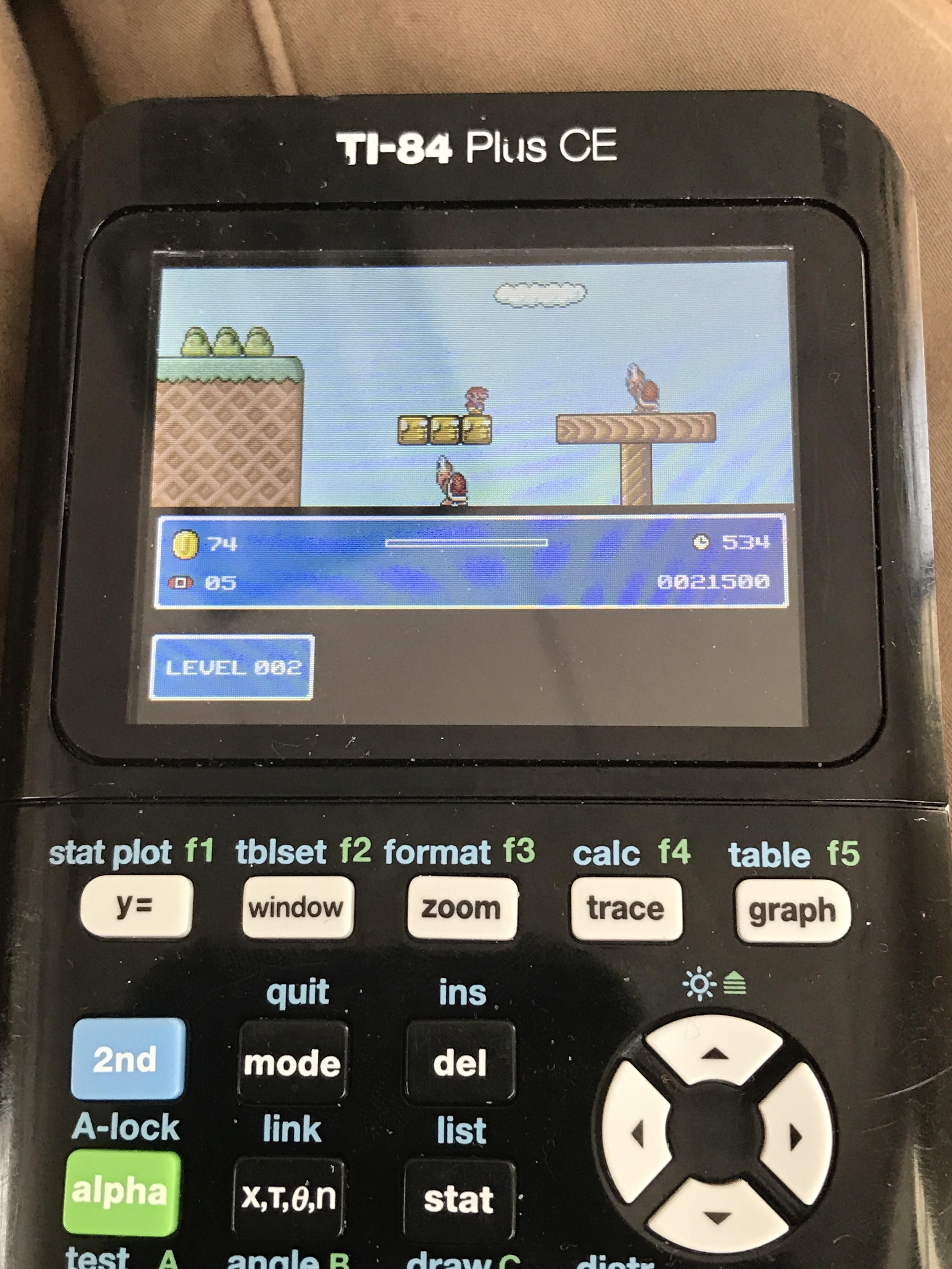 how to play mario on casio calculator